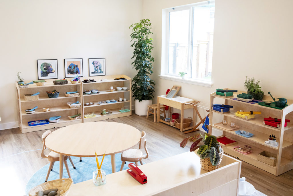 Interior of Montessori classroom