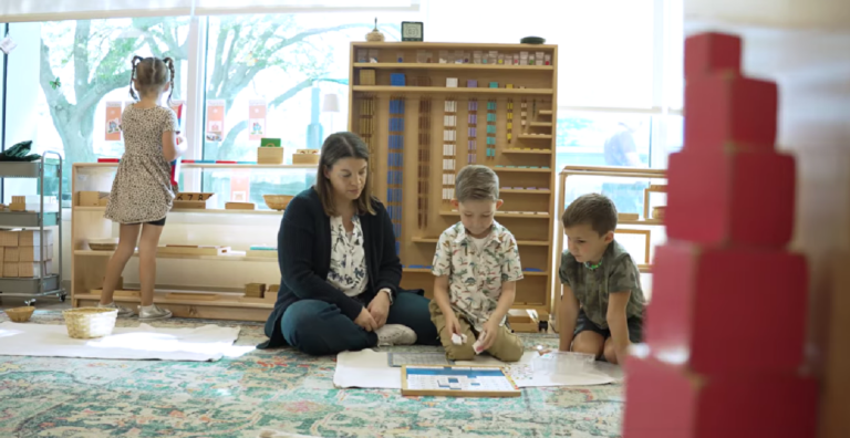 Lead teacher Mary in the classroom